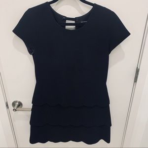 Club Monaco Sheath Dress with Scalloped Tiers (10)